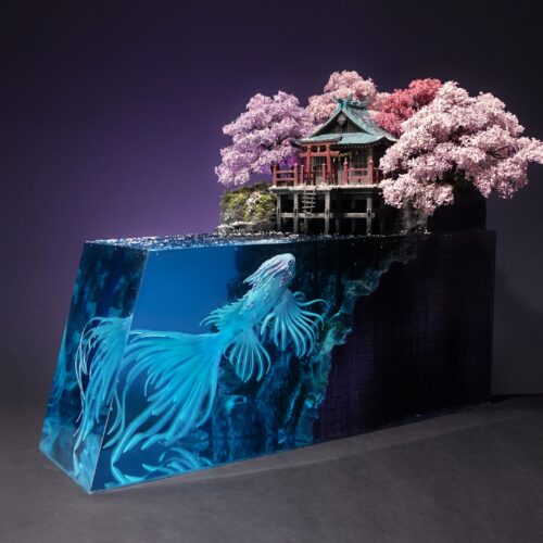 美しすぎて涙…「神社と守護者」の超精巧ジオラマが海外からも絶賛の嵐