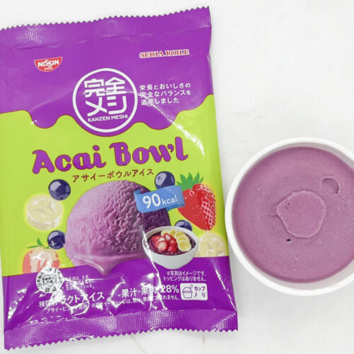 冷凍フルーツアイス 紫色パッケージ 本物のアサイーボウルのような贅沢さが手軽に！セブン限定で“完全メシ